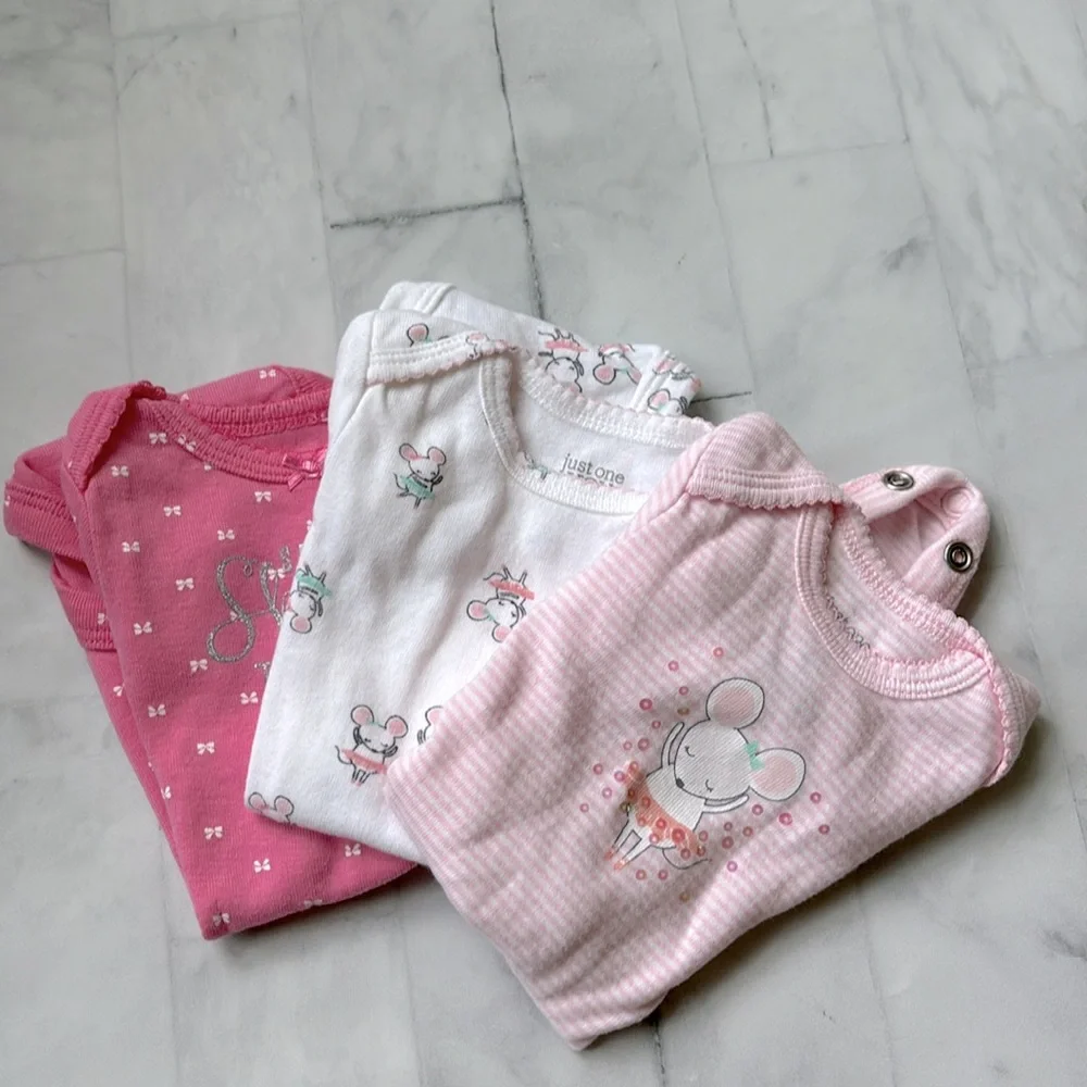 3 for $20 - Carter’s Set of 3 Ballerina Mouse Bodysuits
